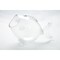 CC Home Furnishings 12" Clear Hand Blown Fish Tabletop Decoration
